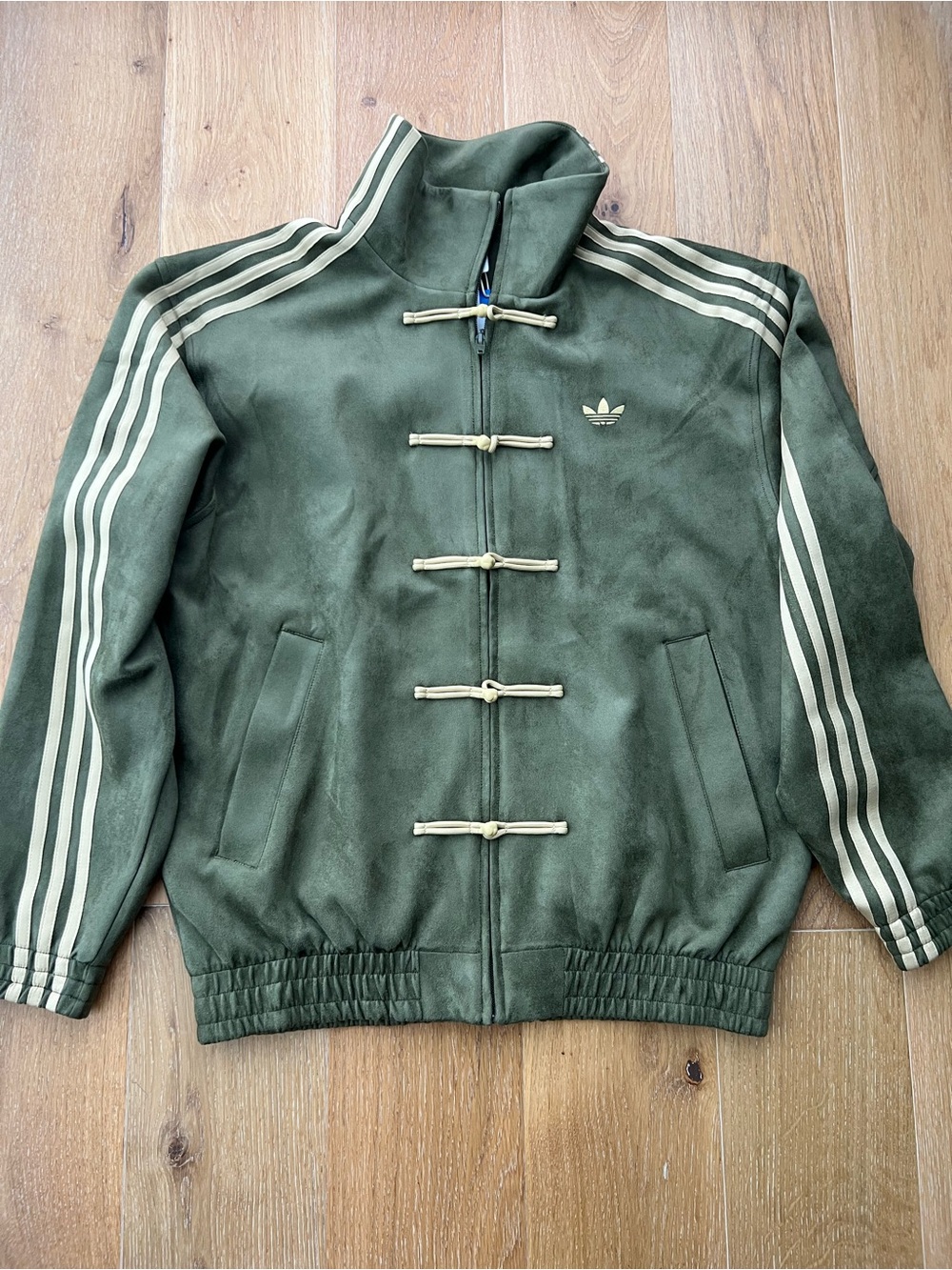 Adidas CNY Tang Track Jacket Unisex XS in Olive Green